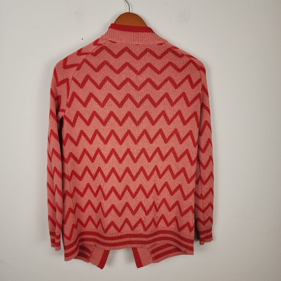 House of Harlow X Revolve Julep Pink Red Preppy Cardigan Sweater Open Women's XS - Picture 3 of 9